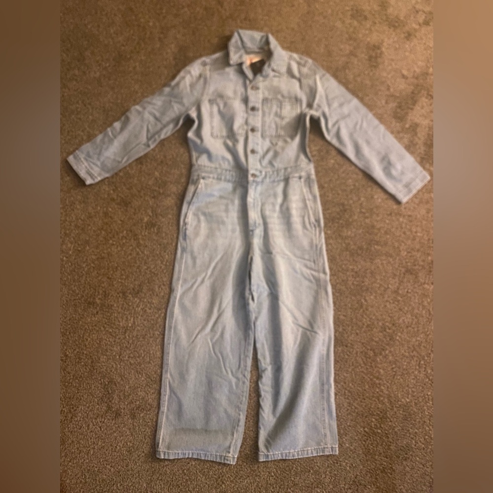 Levis Women One Piece Denim Cotton Jean Jumpsuit|Small|Blue Denim NWT
